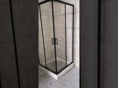 5mm clear glass shower enclosure with black profile