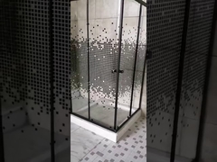 5mm glass shower enclosure with black profile